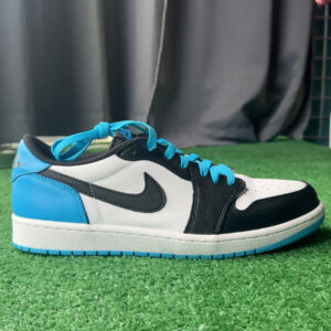 10.5M Jordan 1 Retro Low OG Black Dark Powder Blue